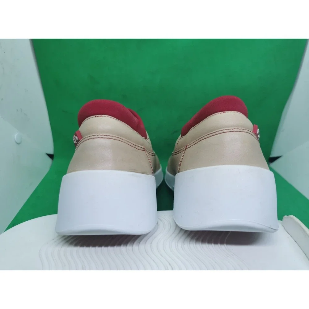 Birkenstock Footprint Unique Schuhe Retro Beige Leather Shoes Mens Size 40/ 7.5
